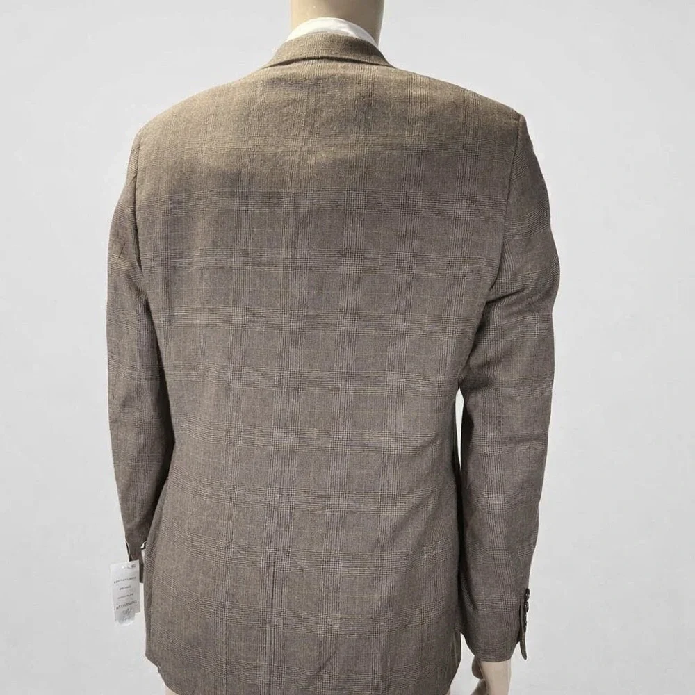 NWT Lauren Ralph Lauren Blazer Mens 40R Glen Plaid UltraFlex 100% Wool